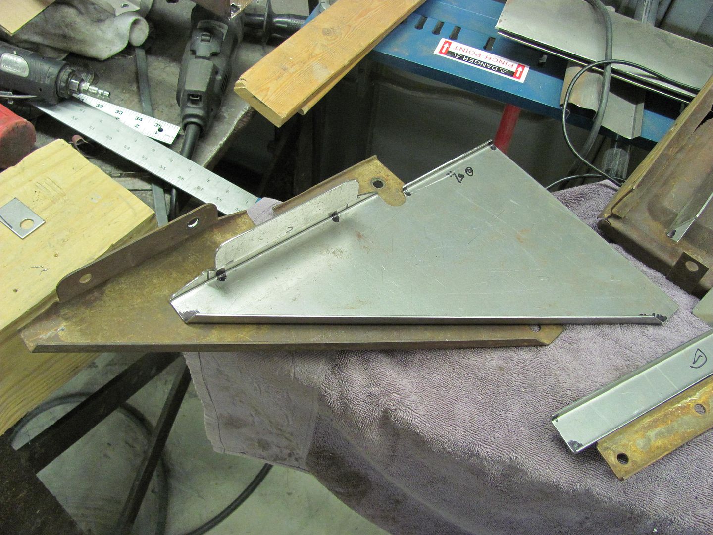 Fabricating battery brackets